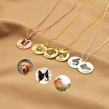 Pet Photo Necklace - Personalized