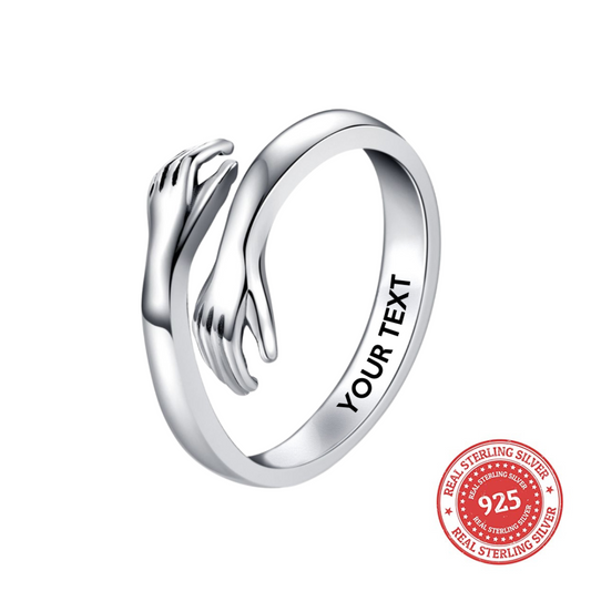 Hug Ring - 925 Sterling Silver