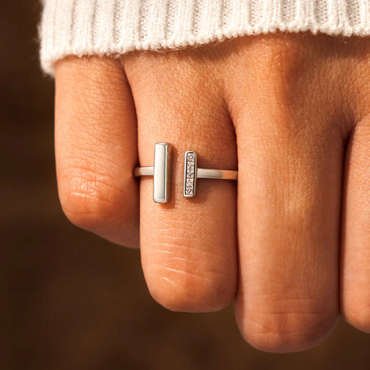 Thick & Thin Ring - 925 Sterling Silver