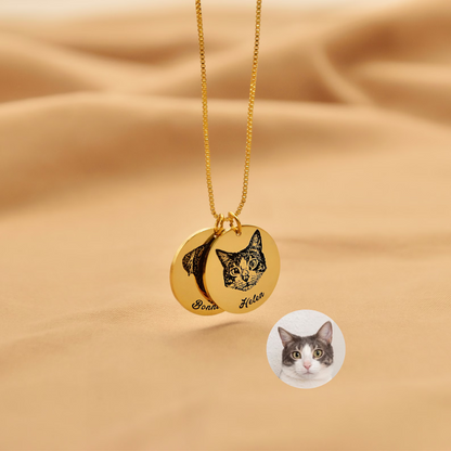 Pet Photo Necklace - Personalized