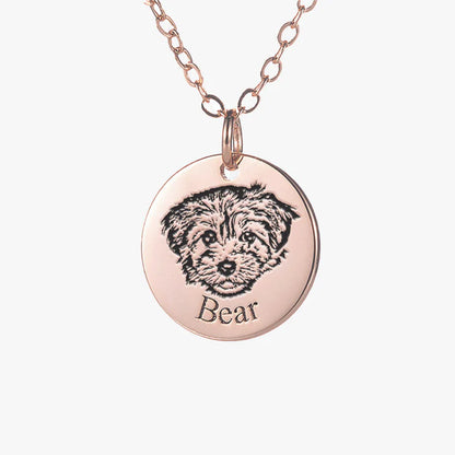 Pet Photo Necklace - Personalized