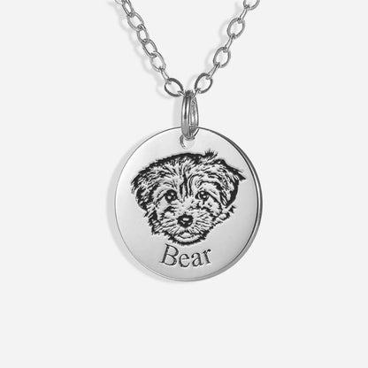 Pet Photo Necklace - Personalized