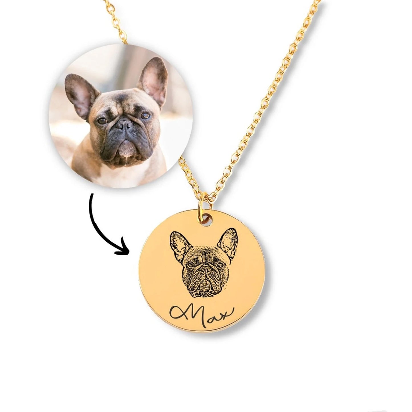 Pet Photo Necklace - Personalized